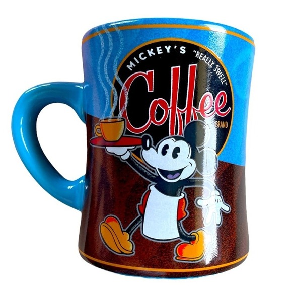 Disney Mickey Mouse Mickey's "Really Swell" Coffee Brand  16 Oz Mug - Picture 1 of 4